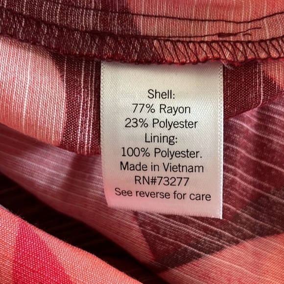 Nine West Orange Red Sundress Sleeveless Spaghetti Strap - Picture 8 of 8